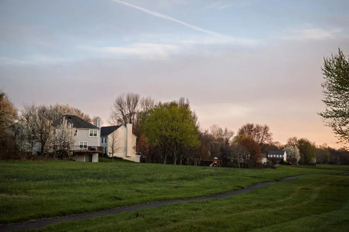 Homes and green space near Mount Washington Kentucky